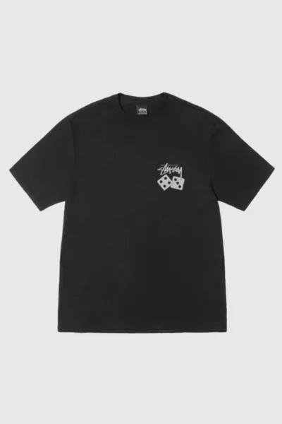 STUSSY Stussy Pigment Dyed Dice Graphic T-Shirt