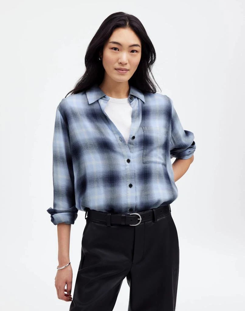 Madewell Easy Y-Neck Button-Up Shirt 1