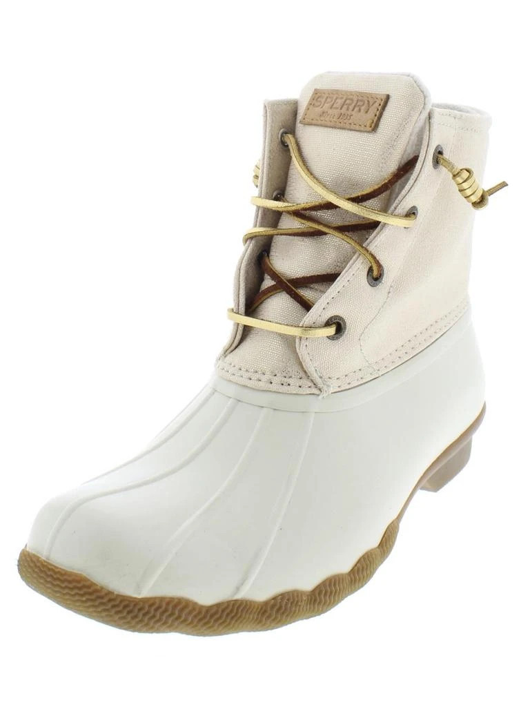 Sperry Saltwater Womens Metallic Canvas Pac Boots 1
