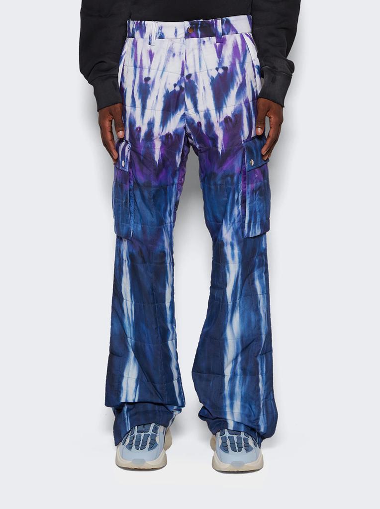 Amiri Tie Dye Quilted Cargo Flare Pant