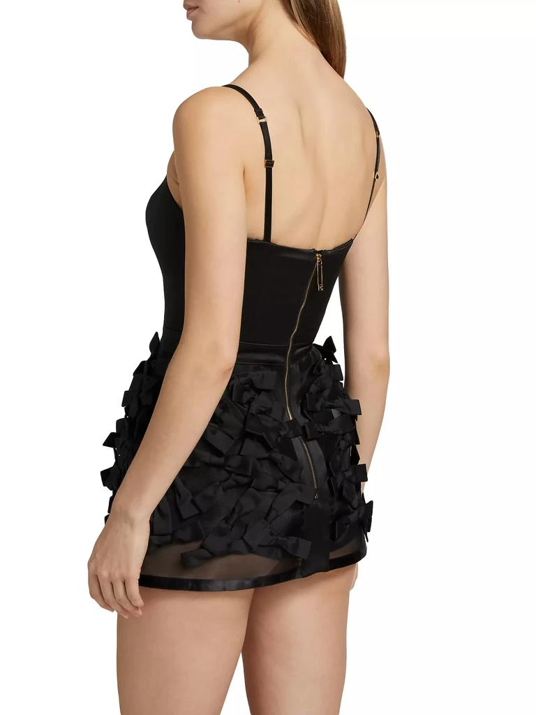 ELISABETTA FRANCHI Duchesse Satin Minidress 5