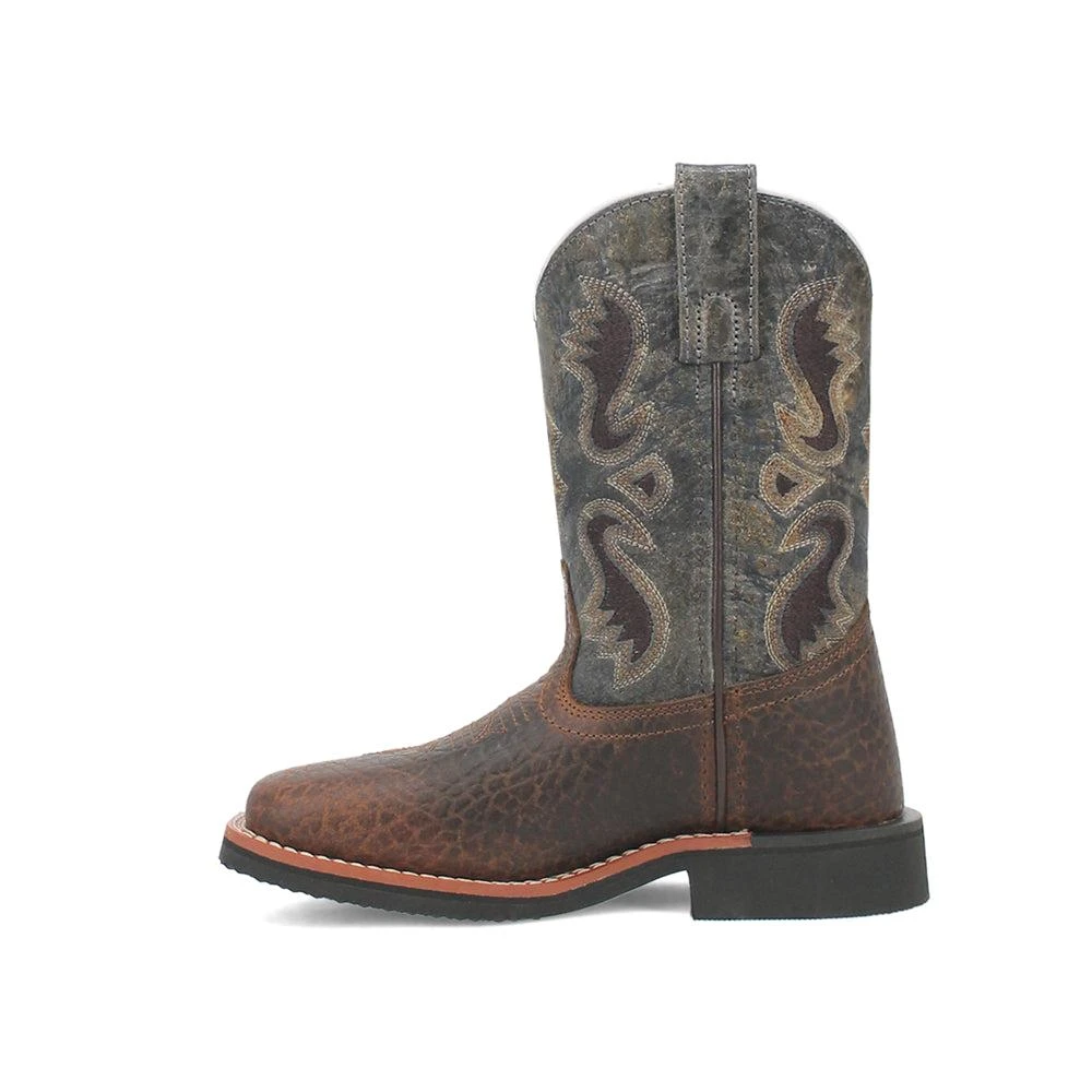 Dan Post Boots Creek Embroidered Square Toe Cowboy Boots (Little Kid-Big Kid) 3