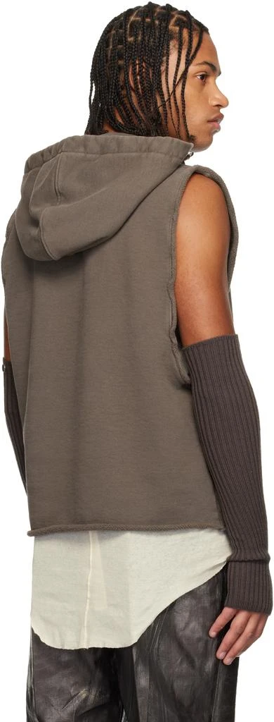 Rick Owens Gray Concordians Tunic Hoodie 3