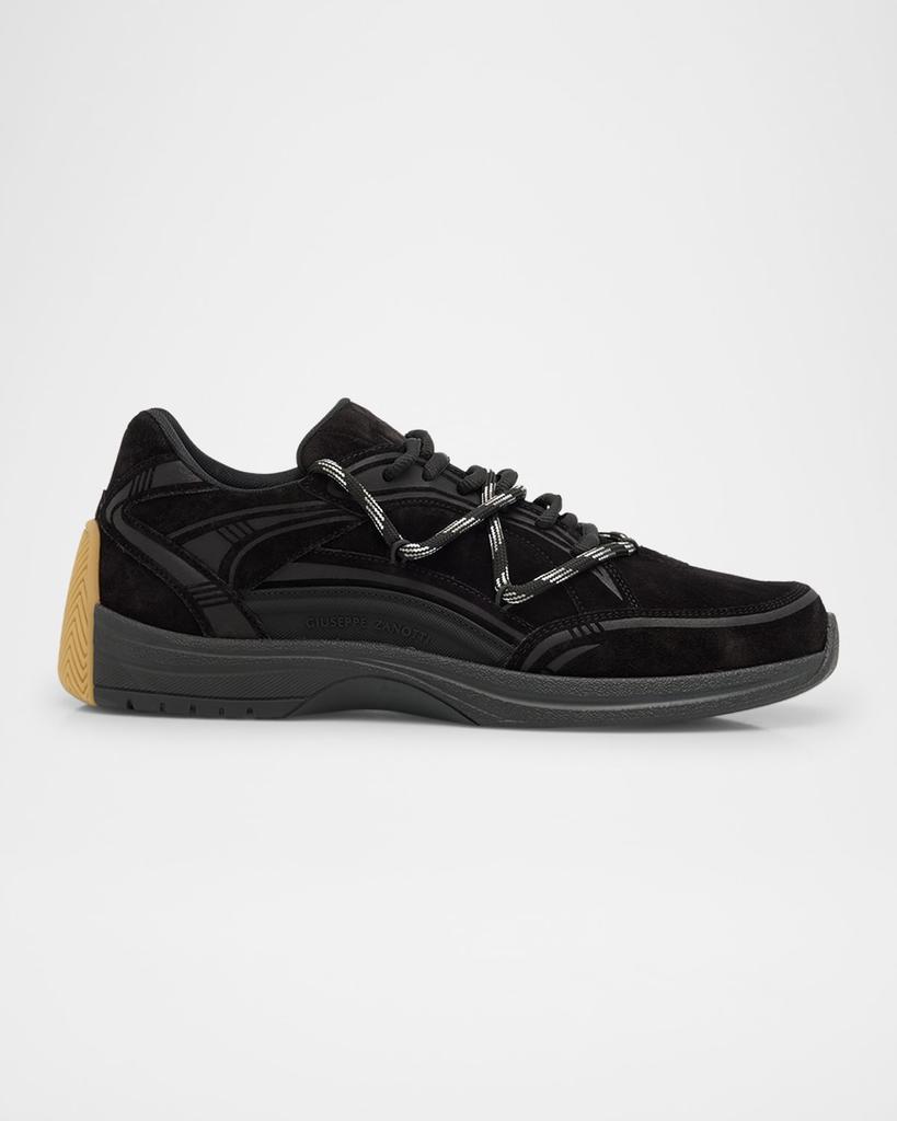 Giuseppe Zanotti Men's GZ Trail Suede Low-Top Sneakers