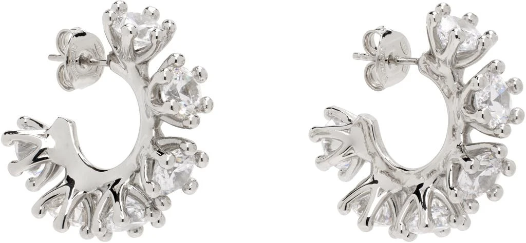 D
heygere Silver Wheel Hoop Earrings 2