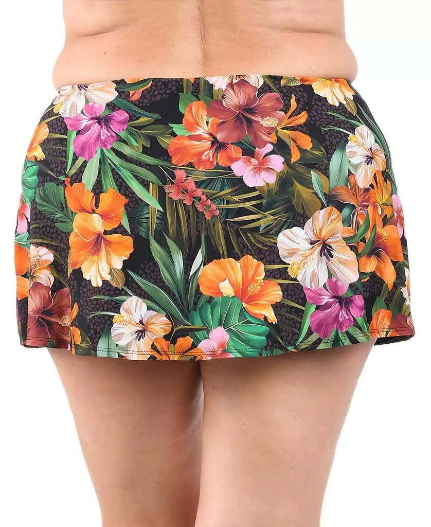 La Blanca Plus Size Tropical Hideaway Flowy Swim Skirt 3