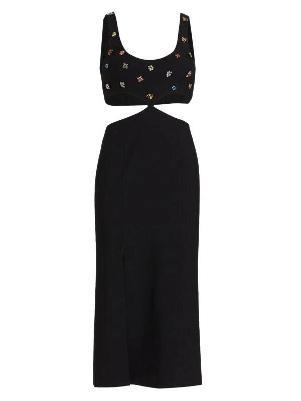 Cinq à Sept Quinny Embellished Cutout Dress 5