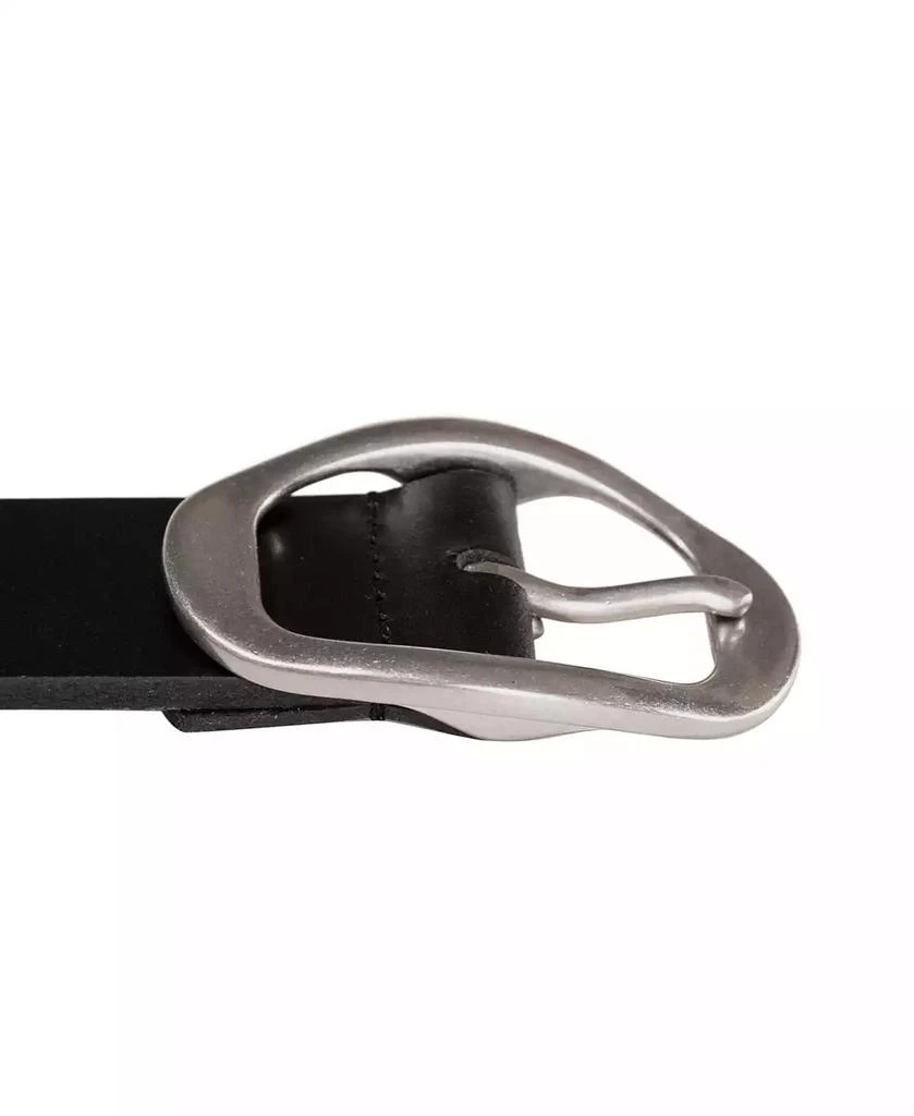 Lucky Brand Women's Oval Center Bar Buckle Leather Belt 5