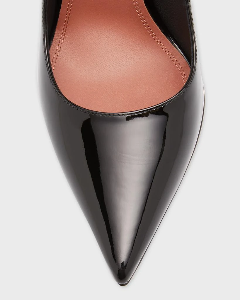Amina Muaddi Ami Patent Leather Pedestal Pumps 5