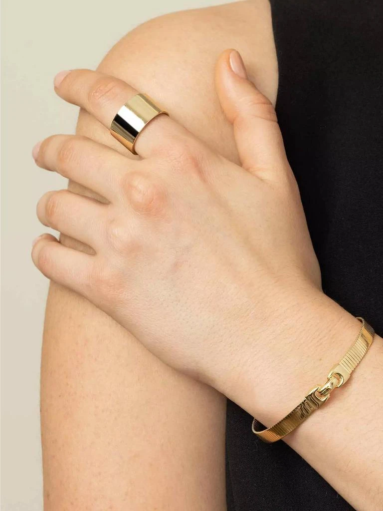 Oradina 14K Yellow Gold High Society Band Ring 4