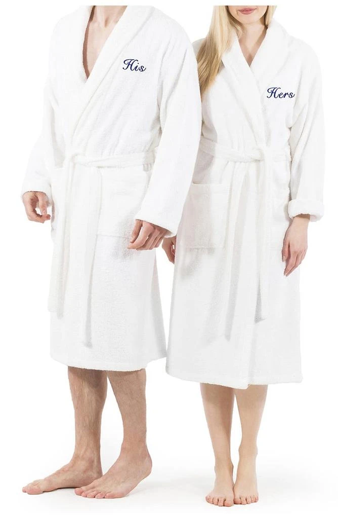 Linum Home Textiles Embroidered
Hers
Terry Bathrobe 3