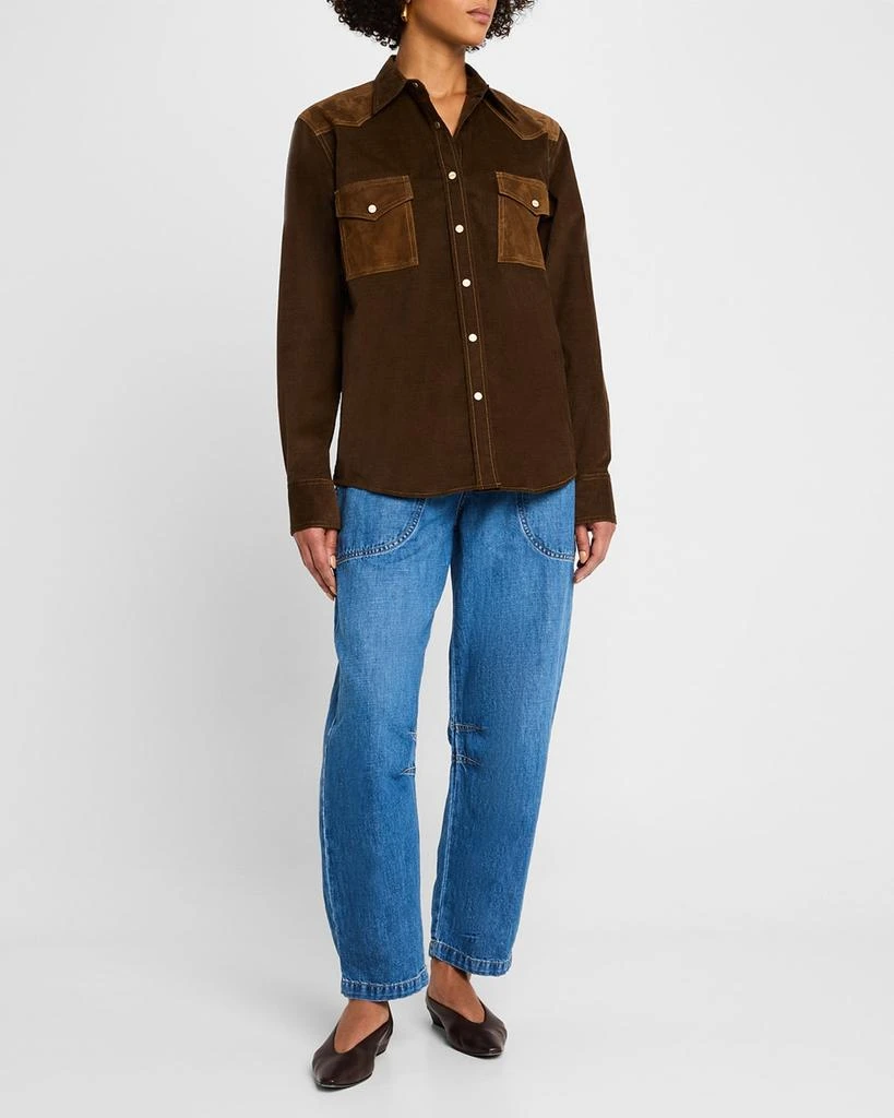 TWP Cowboy Take Me Away Micro Cord Shirt 2