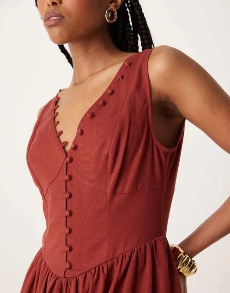 pink drop waist maxi dress Carve Sleeveless Drop-Waist Pleated Maxi Dress main image 1