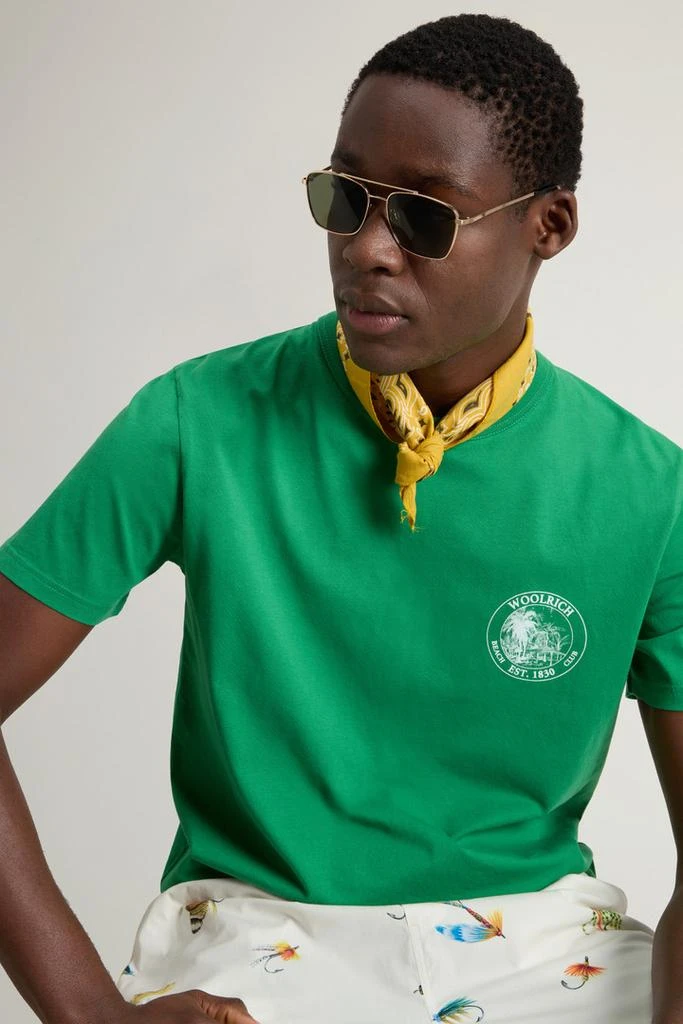 Woolrich Pure Cotton T-shirt - Men - Green 4