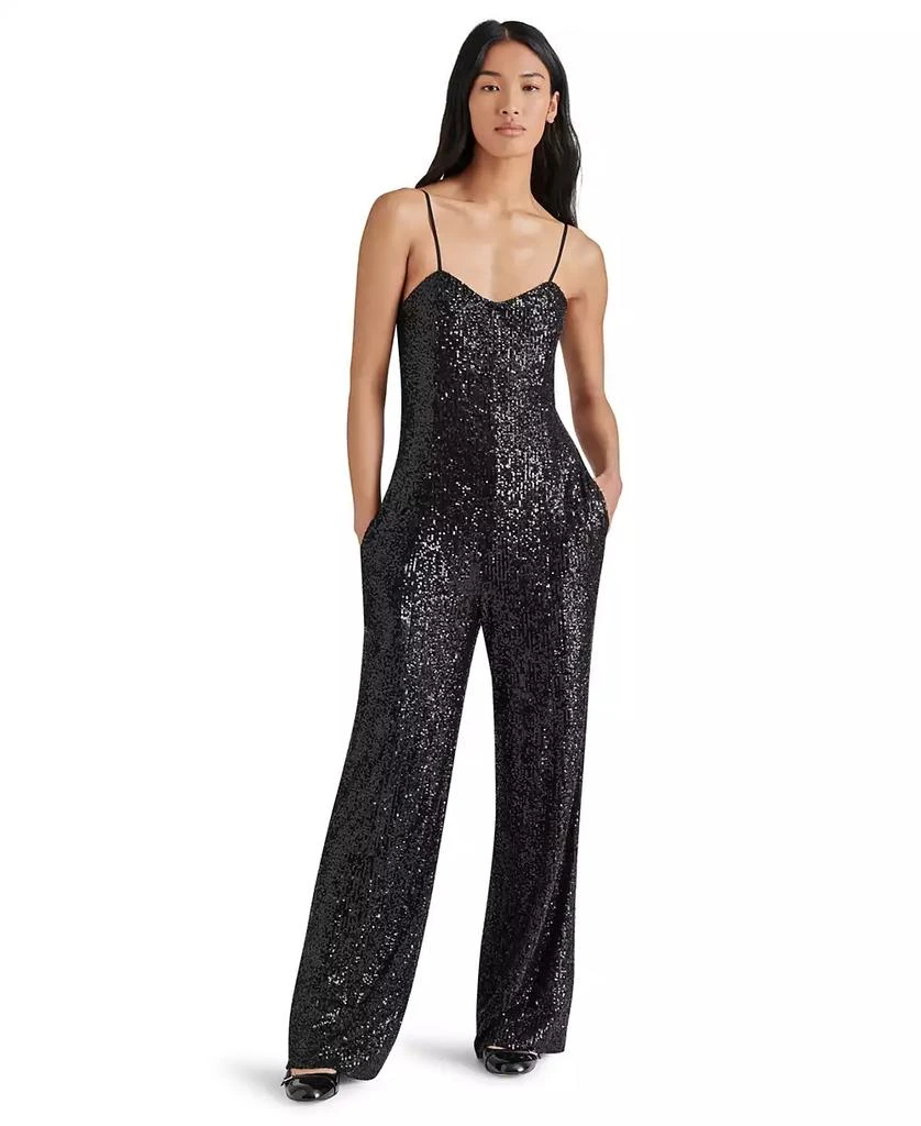 Steve Madden Women's Glitterine Sequined Jumpsuit 3