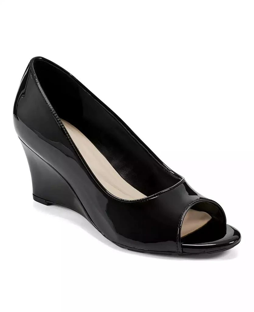 Easy Spirit Women's Coleen Open-Toe Slip-On Dress Wedges 1