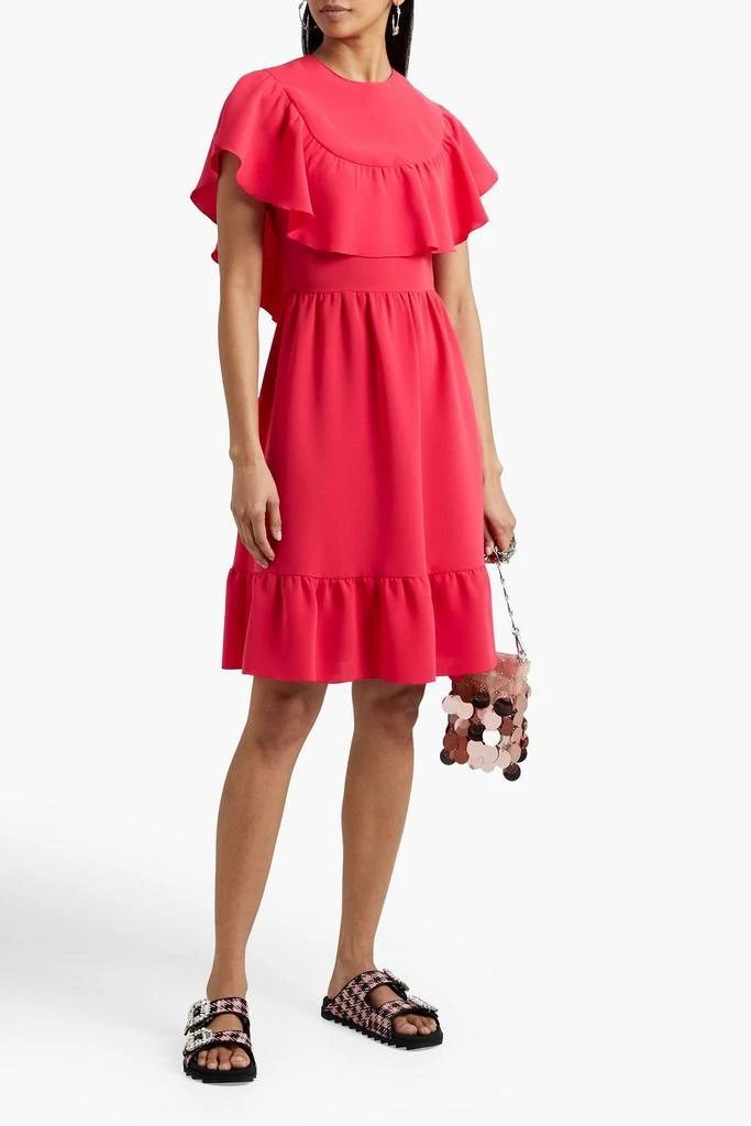 open lace back dress Red Valentino Bird of Paradise-Print Silk Blend Dress  Runway Catalog