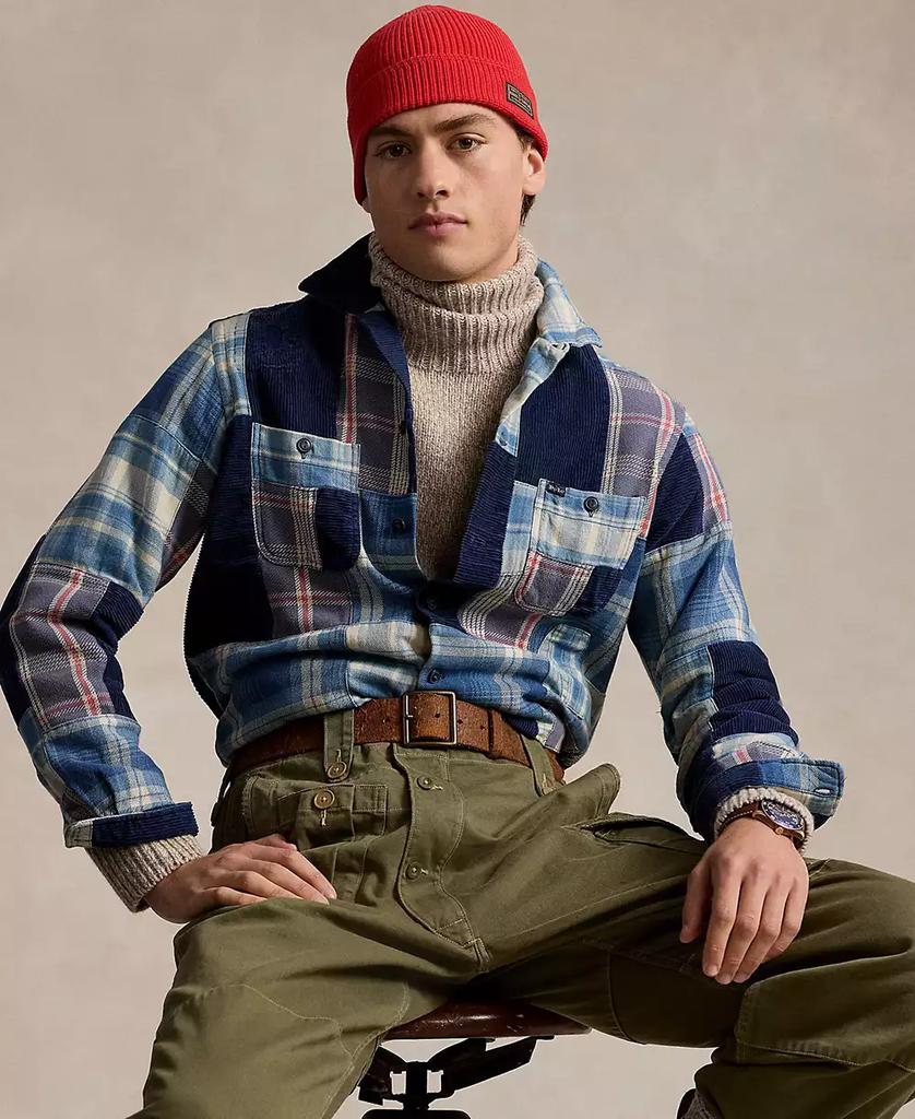 ★★POLO RALPH LAUREN★★ Classic fit patchwork work shirt w Classic Fit Patchwork Shirt