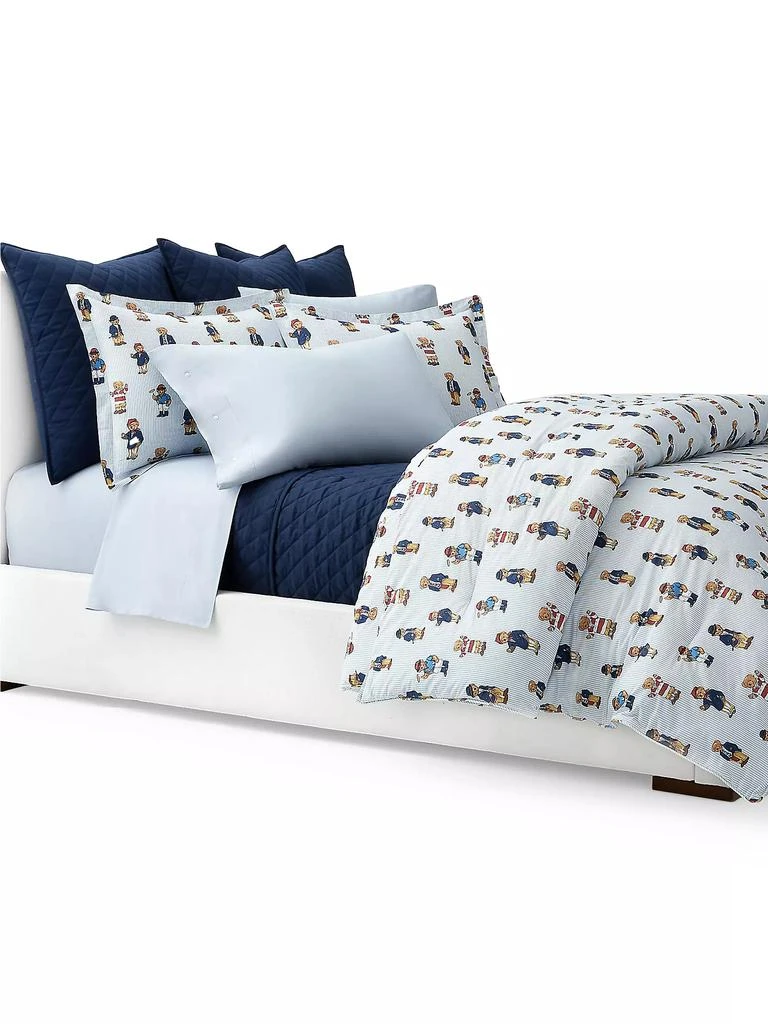 Ralph Lauren Teddy Bear Stripe 3-Piece Duvet Cover Set 6