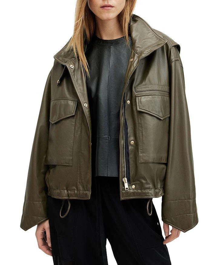 ALL SAINTS Clay Leather Jacket 1