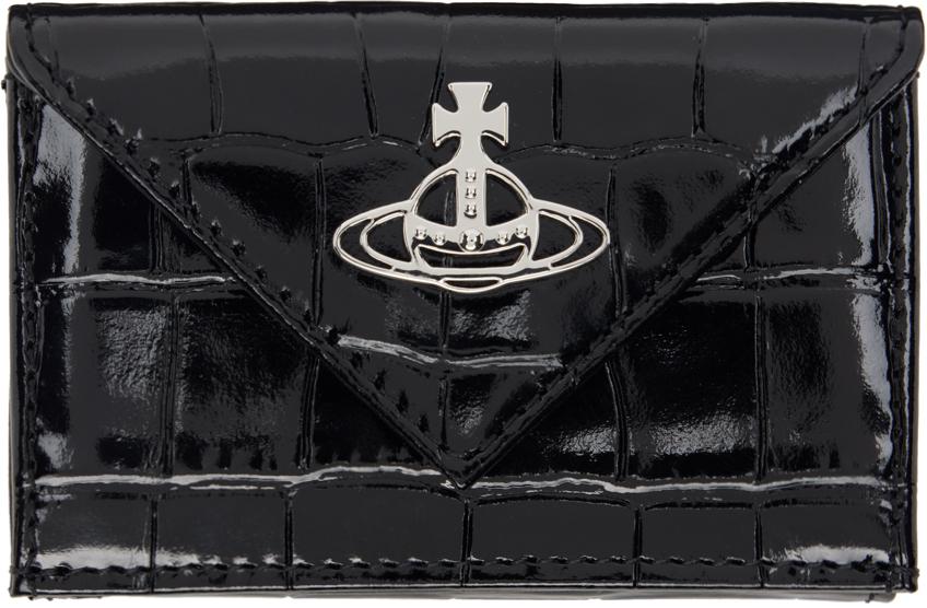 Vivienne Westwood Black Envelope Billfold Wallet