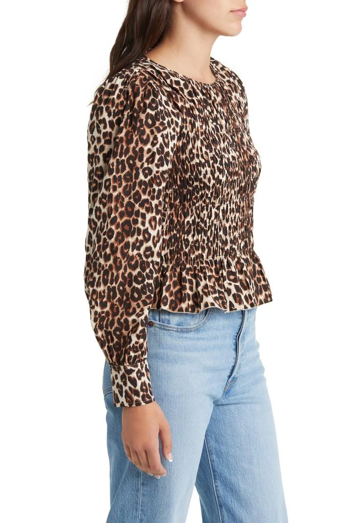 Rails Tabi Print Smocked Peplum Top 3
