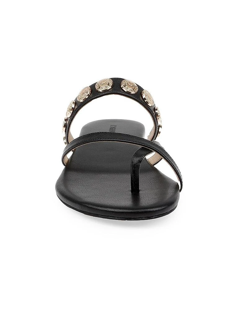 L'Agence Hanna Leather Slip-On Sandals 4