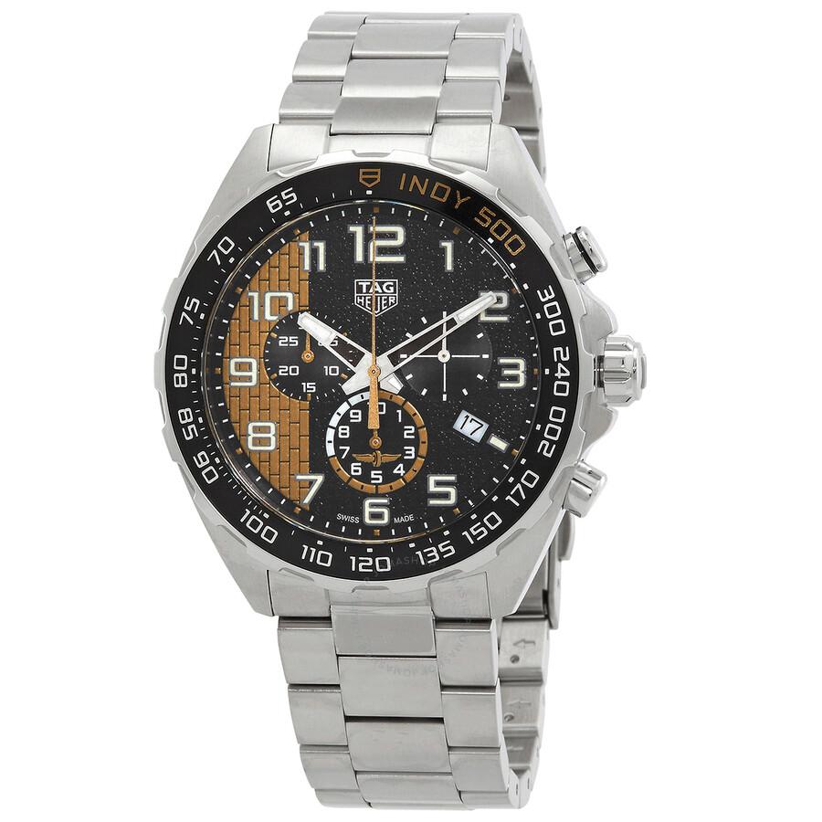 TAG Heuer Formula 1 Indy 500 Chronograph Quartz Black Dial Men's Watch CAZ101AU.BA0842