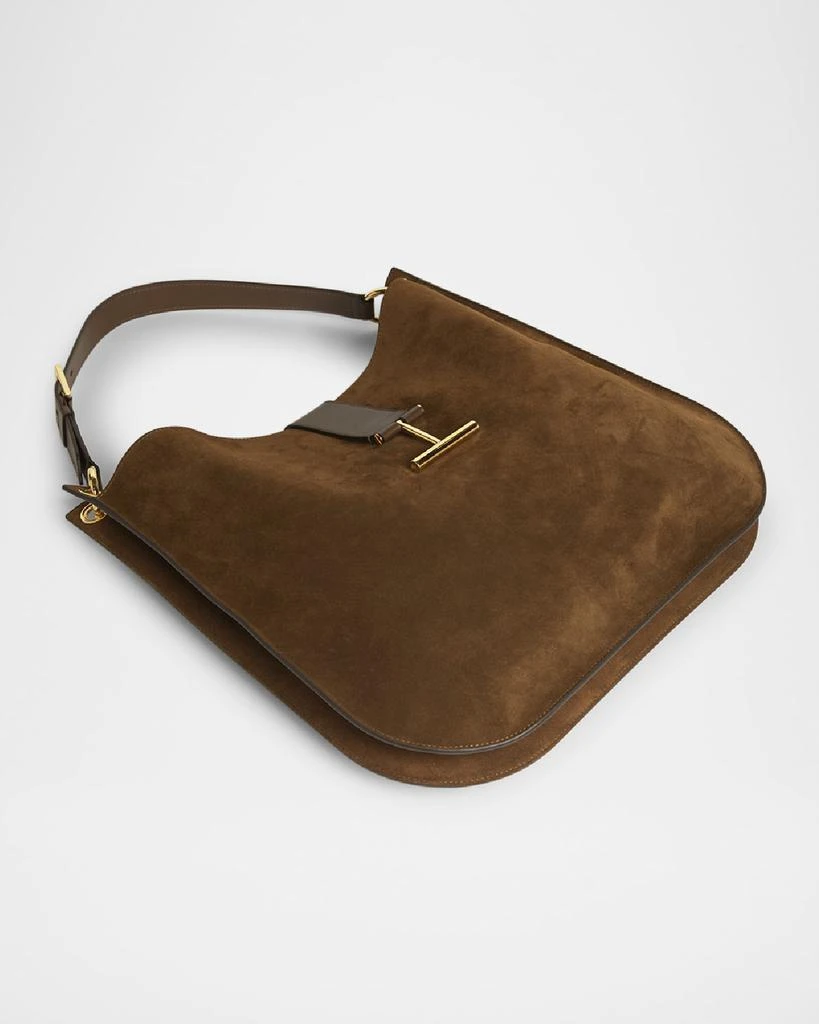 Tom Ford Tara Large Crossbody Bag in Suede and Leather 2