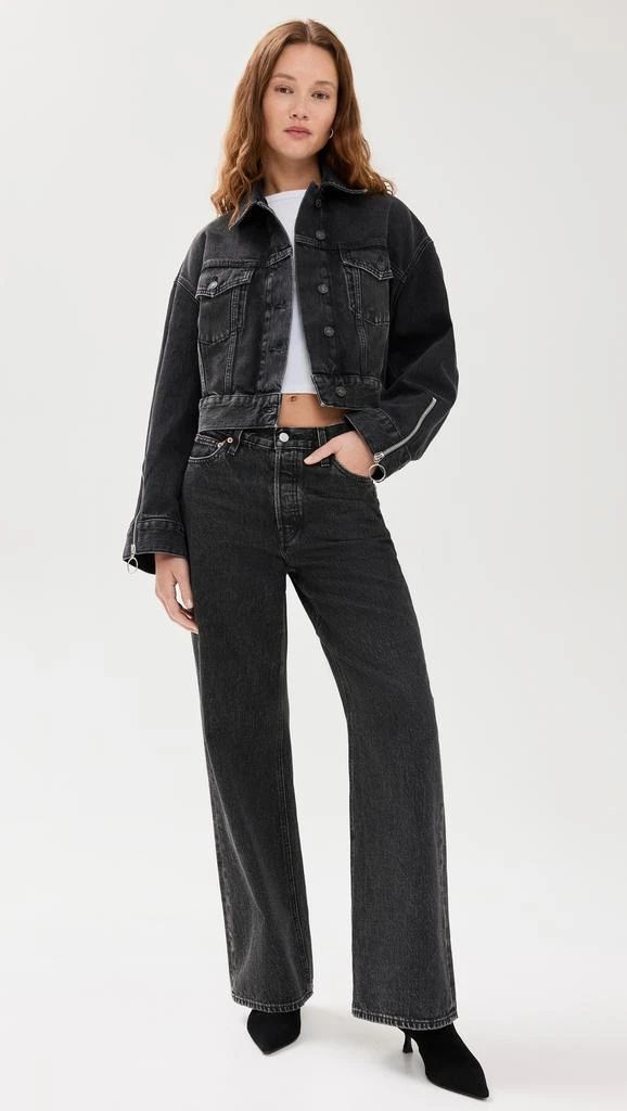 7 For All Mankind Oli Cropped Trucker Jacket 4
