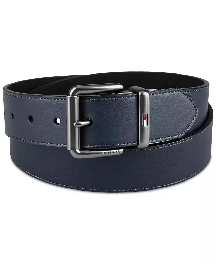 Tommy Hilfiger Men’s Two-In-One Reversible Casual Matte and Pebbled Belt 4