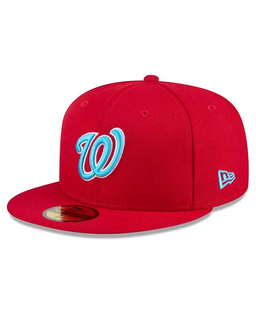 New Era Men's Red Washington Nationals 2024 Father's Day 59FIFTY Fitted Hat 1