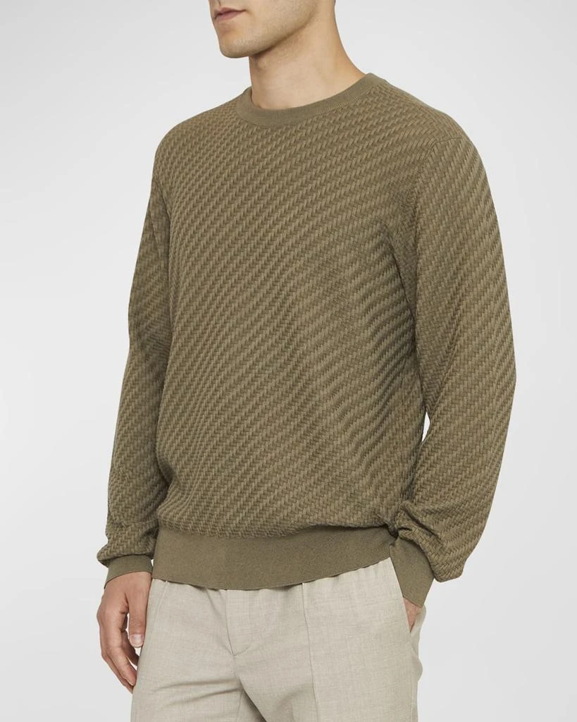 Brioni Men's Basketweave Crew Sweater 1