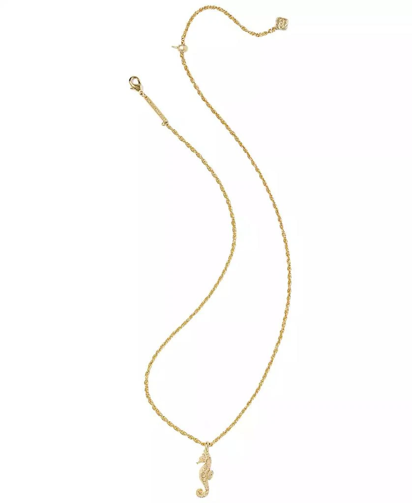 Kendra Scott Seahorse Short Pendant Necklace in 14k Gold Over Brass 2