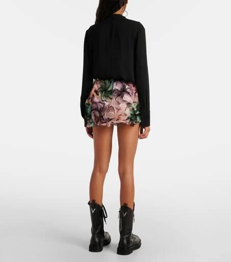 Susan Fang Air-Whirl floral-appliqué miniskirt 3