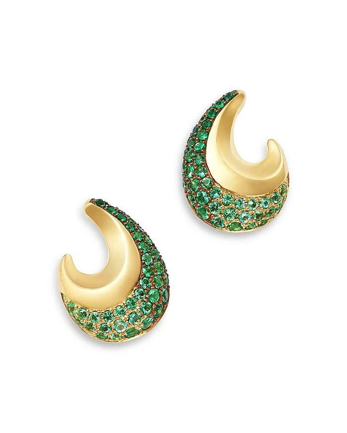 Bloomingdale
s Fine Collection Emerald Ombré Earrings in 14K Yellow Gold