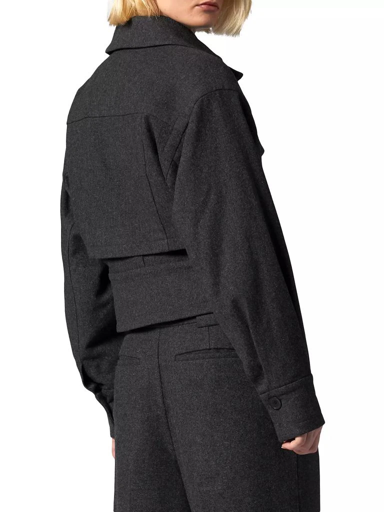 Equipment Gabriel Cropped Wool Jacket 6