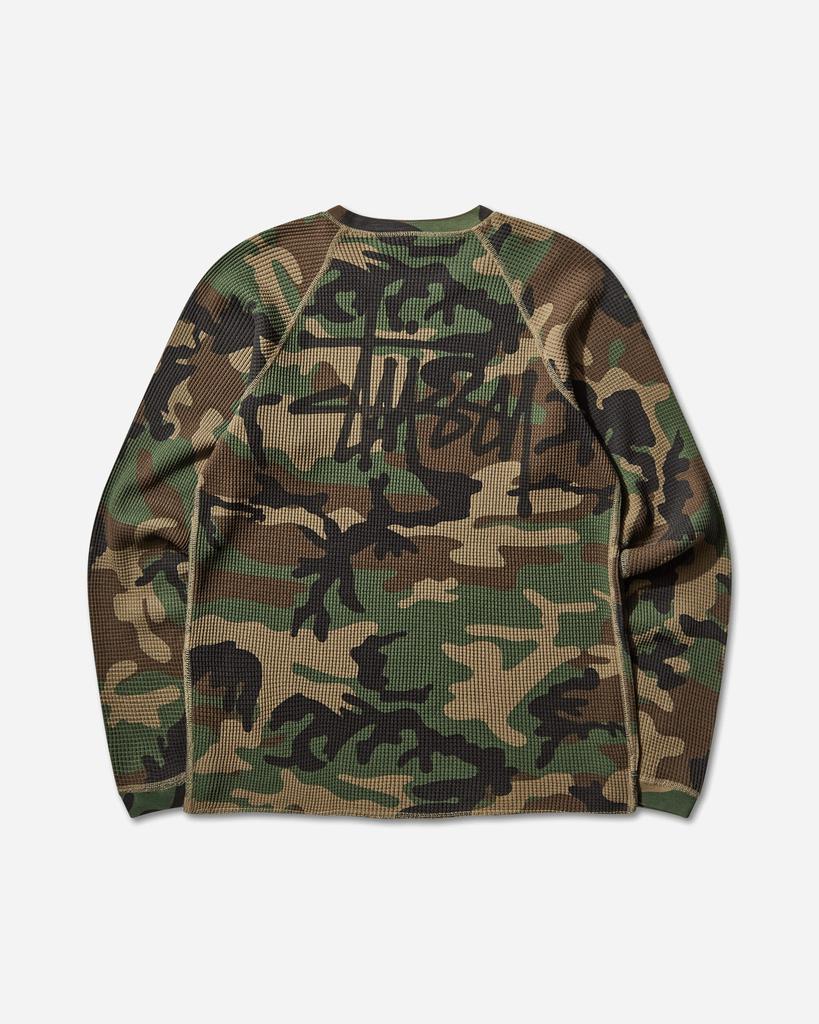 STUSSY Basic Stock Thermal Longsleeve T-Shirt Woodland Camo