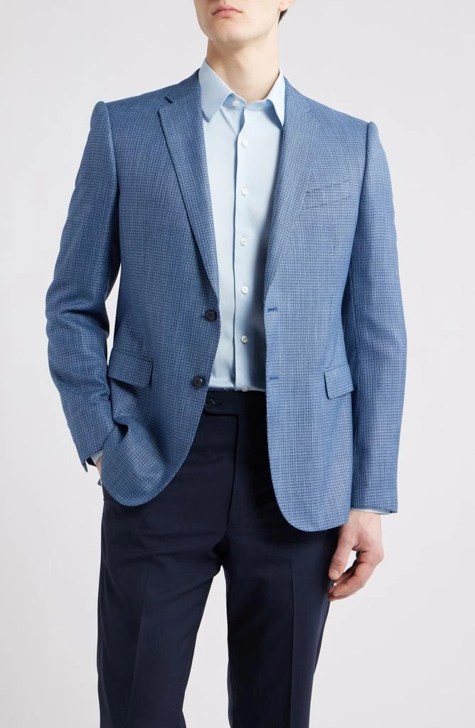 Emporio Armani Textured Microcheck Blazer