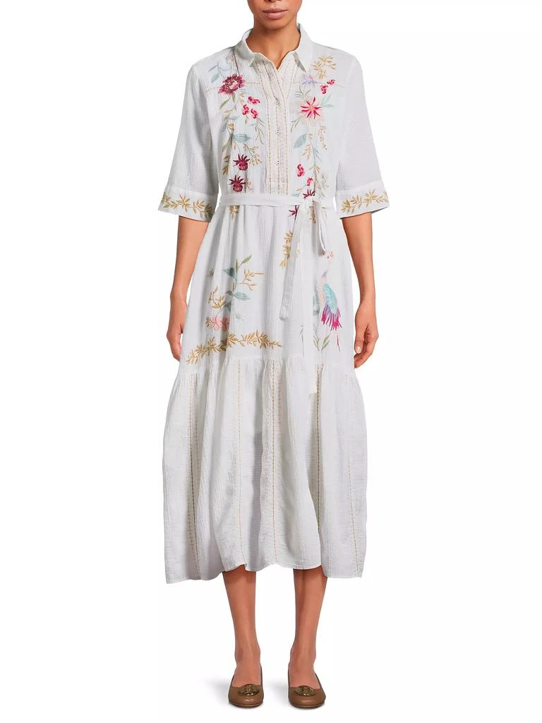 Johnny Was Darcey Embroidered Shirtdress 3