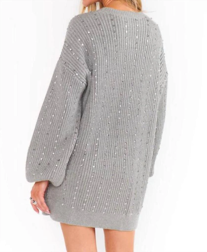 dolly knit mini dress Black Polka Dot Long Sleeve Dolly Mini Dress main image 1