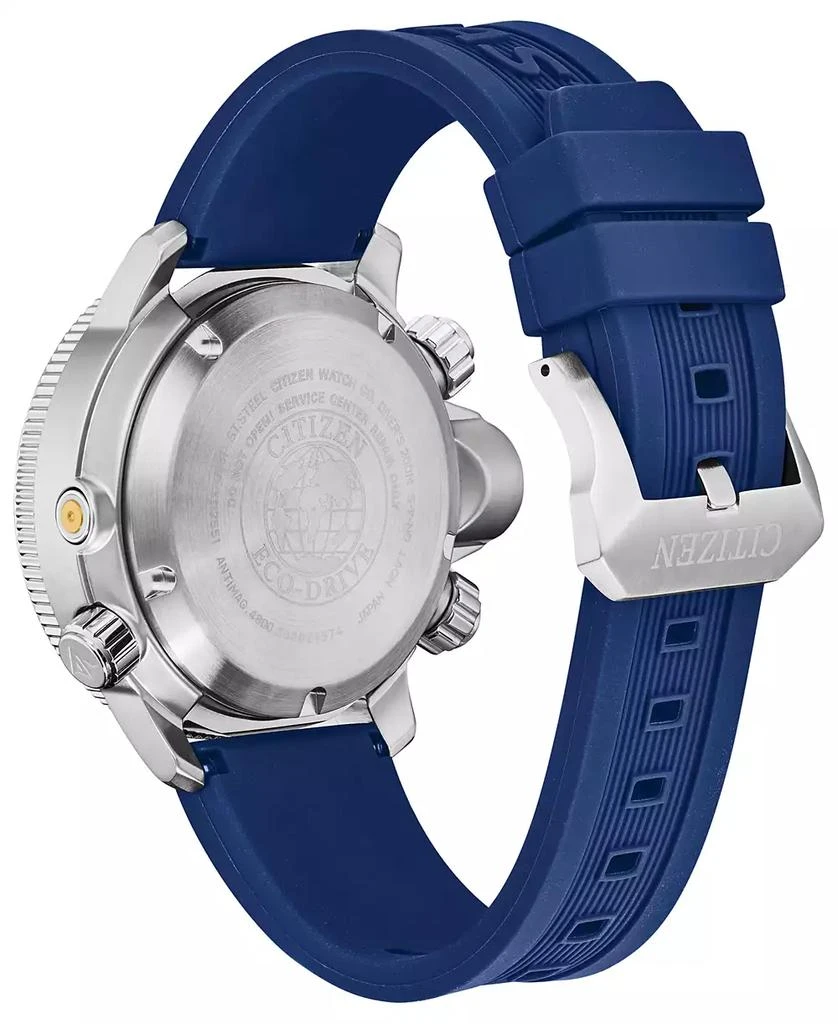 Citizen Eco-Drive Men's Promaster Aqualand Blue Silicone Strap Watch 46mm 6