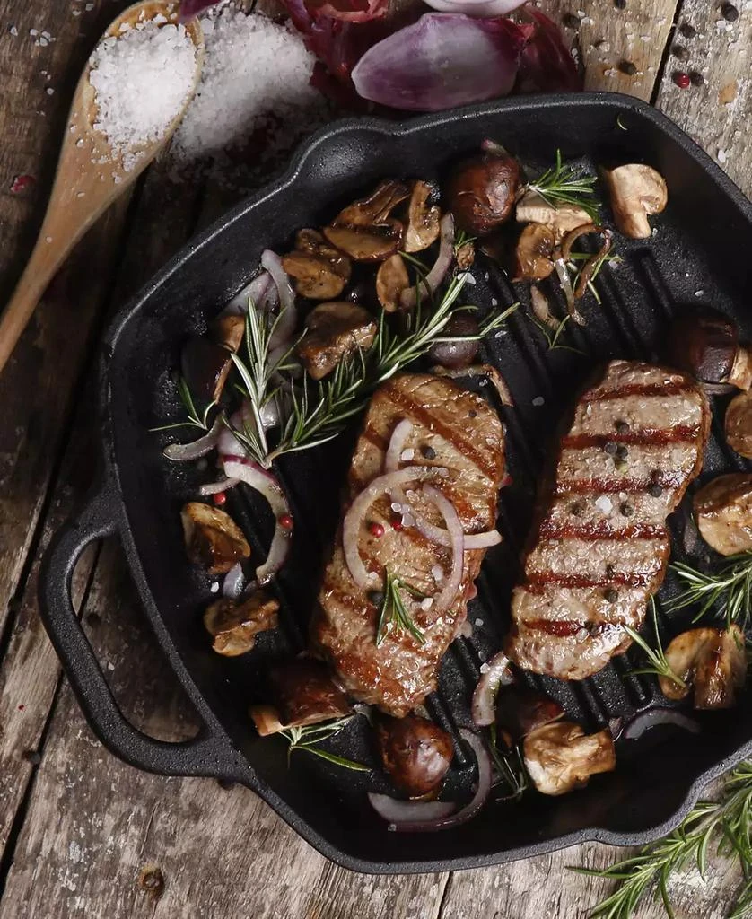 Victoria 10" Cast Iron Deep Grill Pan 10