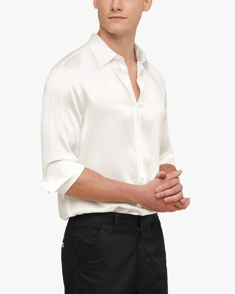 LILYSILK 22MM Mulberry Silk Basic Mens Shirt 9