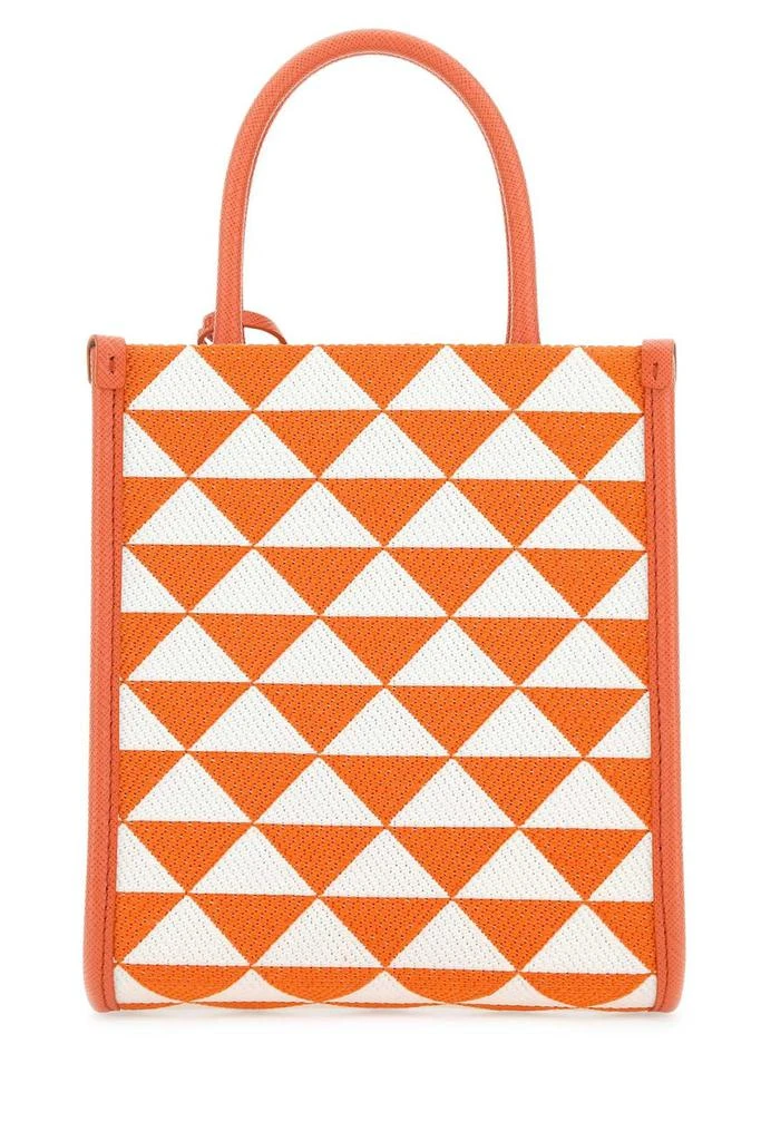 Prada Prada Logo Detailed Monogram Tote Bag 2