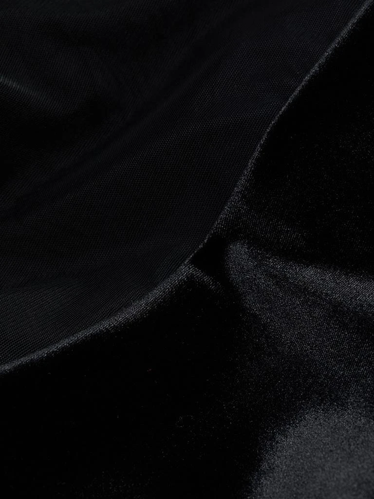 Chiara Boni Aroma Illusion Velvet Ruffled Sheath Gown 7