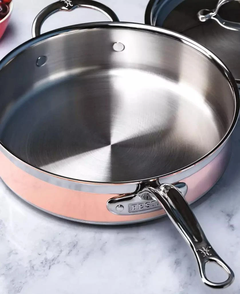 Hestan CopperBond Copper Induction 3.5-Quart Covered Saute with Helper Handle 6