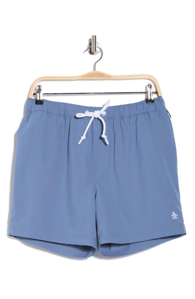 Original Penguin Solid 5-Inch Swim Trunks 3