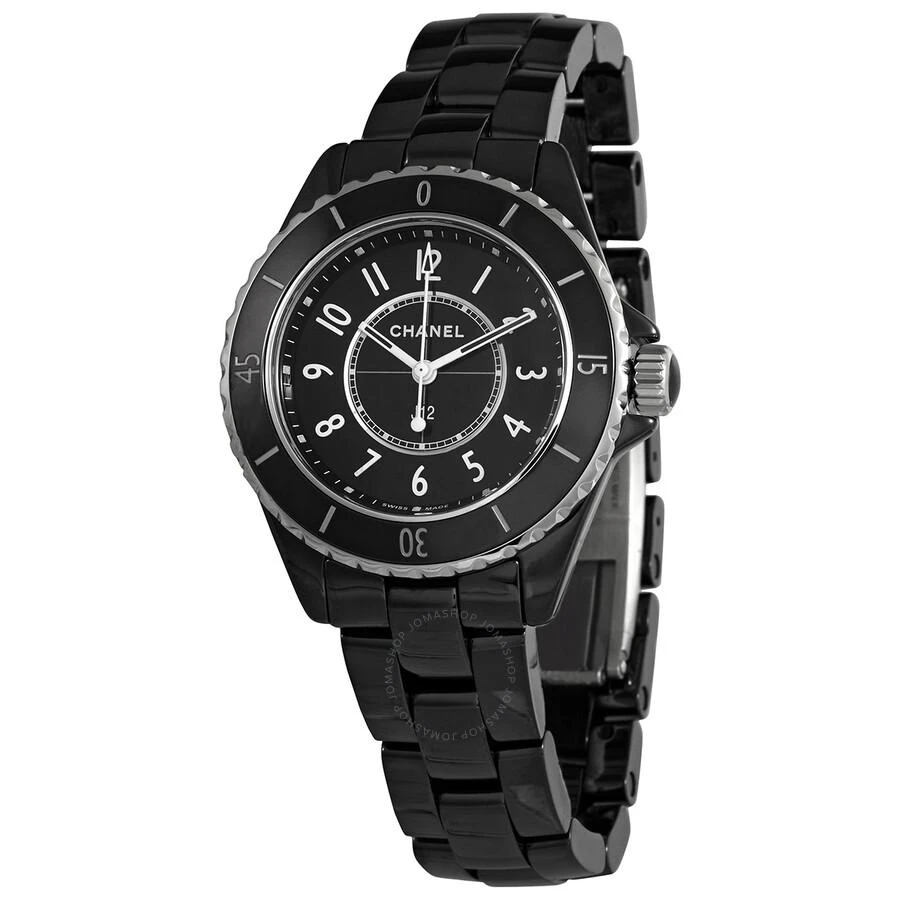 Chanel J12 Quartz Black Dial Ladies Watch H5695 1
