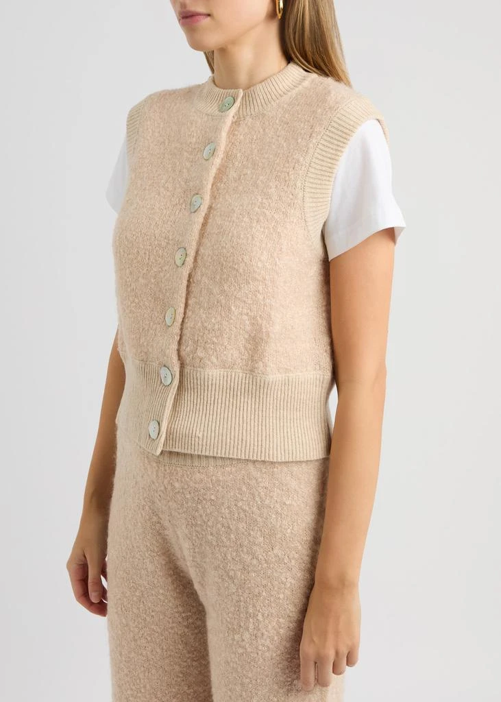 CRUSH CASHMERE Odi bouclé mohiar vest 2